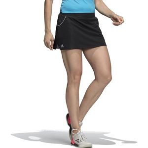 Adidas Match 13 Inch Black Tennis Skirt with shorts liner Size Small.